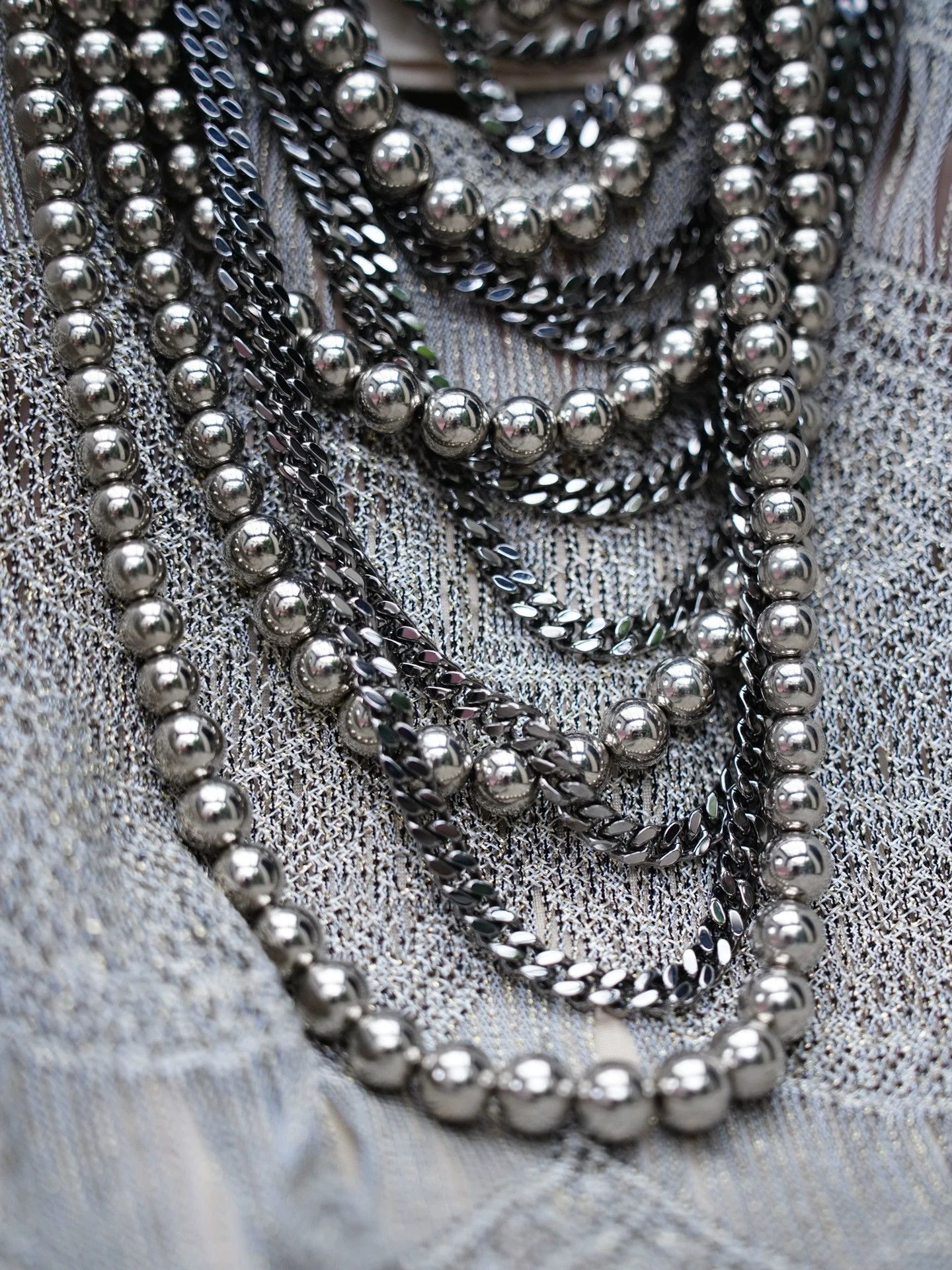 Givenchy GIVENCHY Vintage Multi-Chain Runway Necklace Boxed Size ONE SIZE - 7 Thumbnail