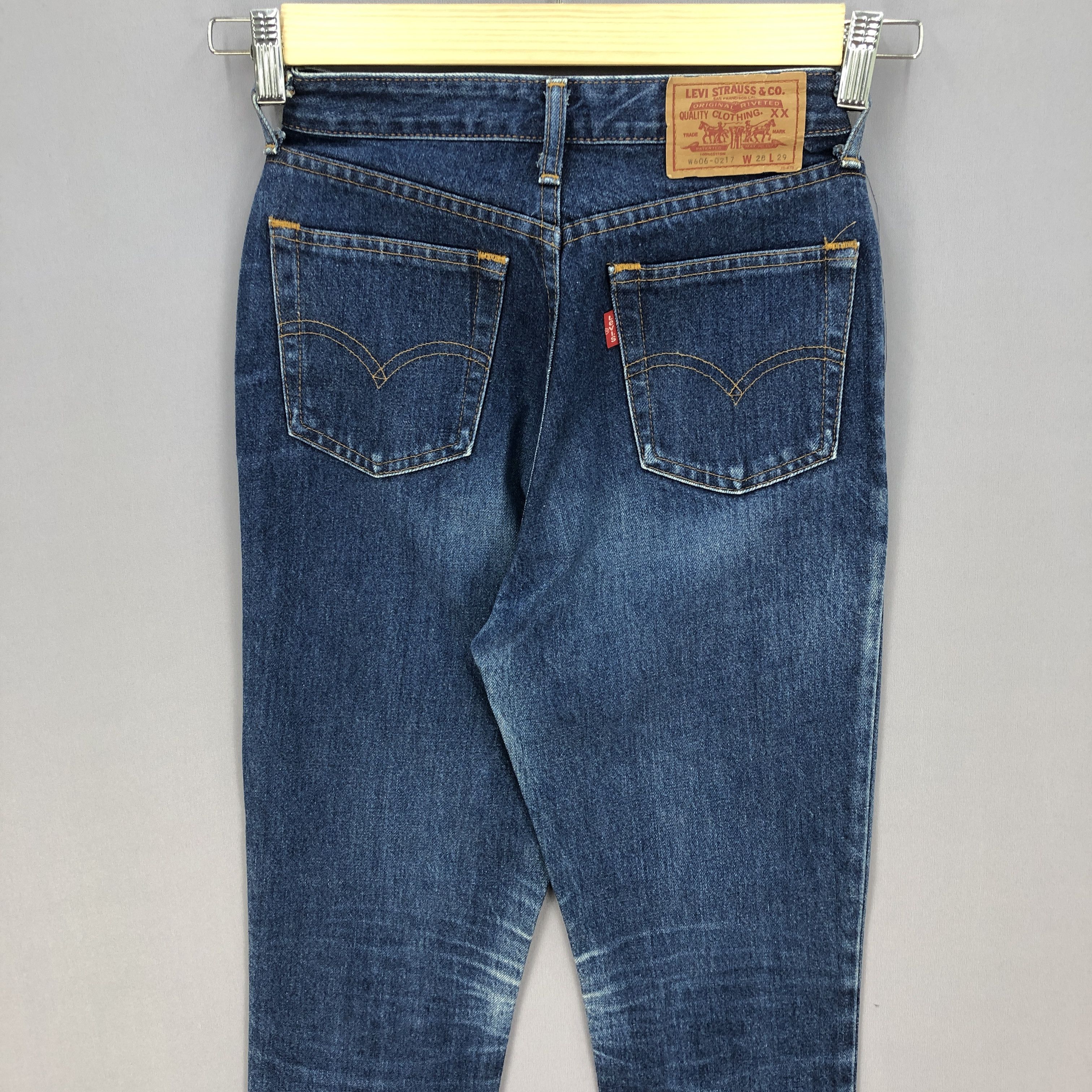 Levi's Vintage Levis Faded Jeans Levi's 606 Blue Wash Tapered Denim Size 24" / US 00 / IT 34 - 4 Thumbnail