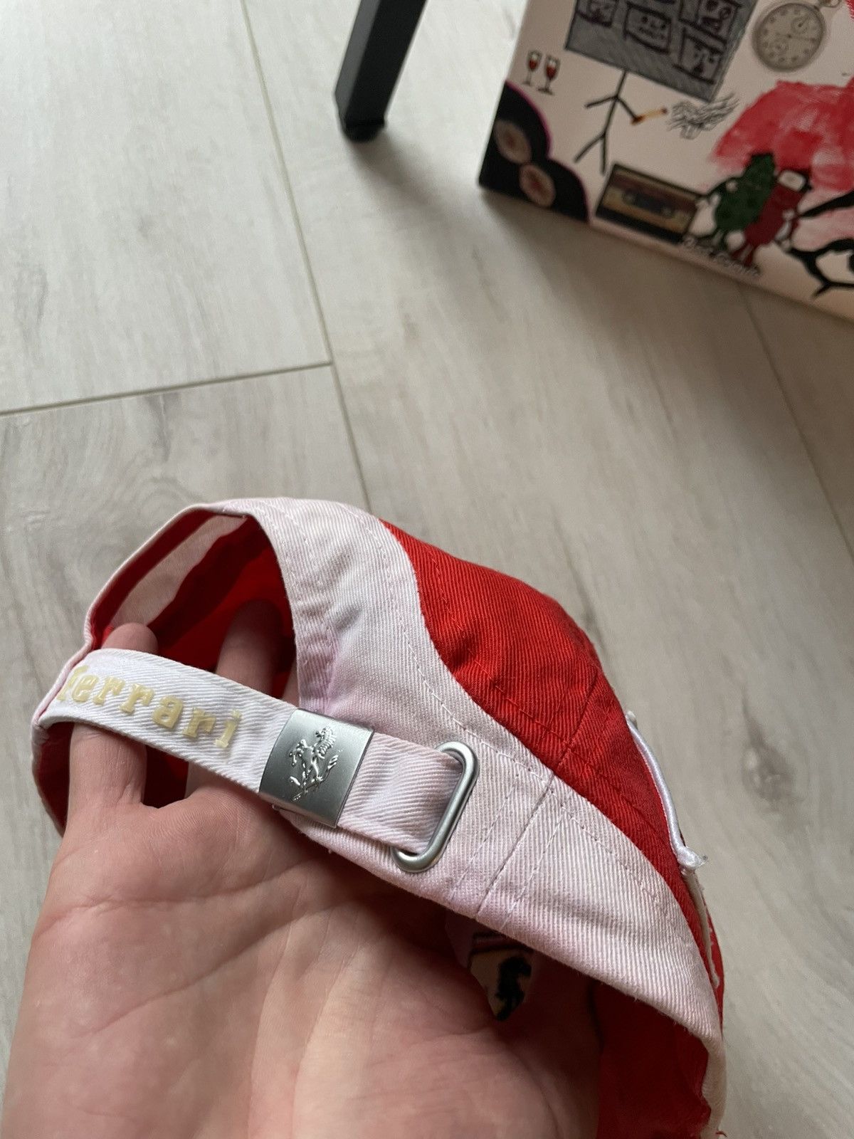 Ferrari Vintage 00’s Ferrari Racing Y2K Hat Cap F1 White/Pink RARE Size ONE SIZE - 4 Thumbnail