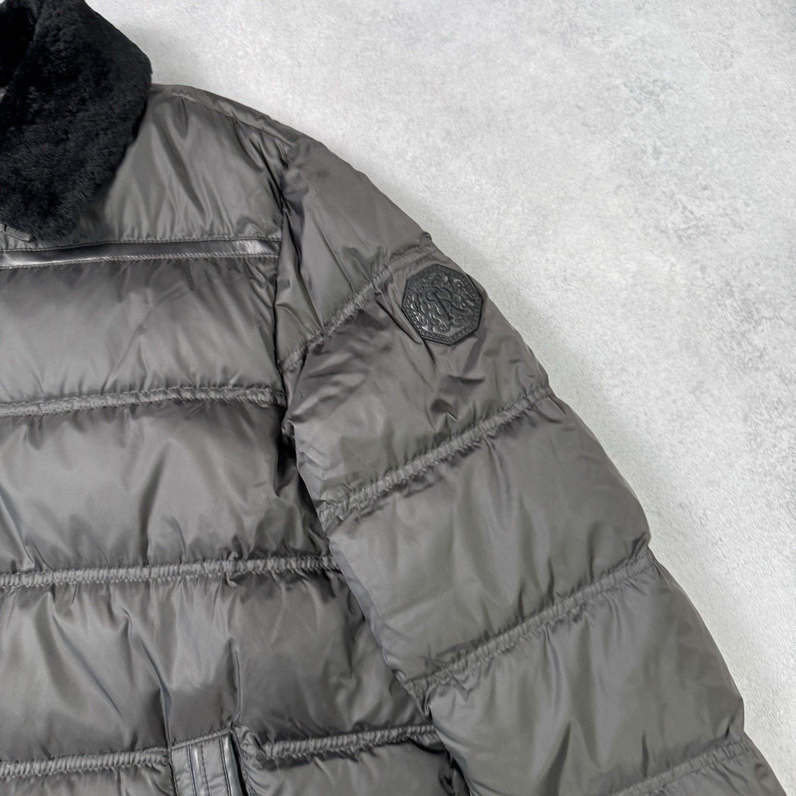 Stefano Ricci Stefano Ricci Men Down Jacket Bkack Nylon Fur Collar 58 Size US XL / EU 56 / 4 - 8 Thumbnail