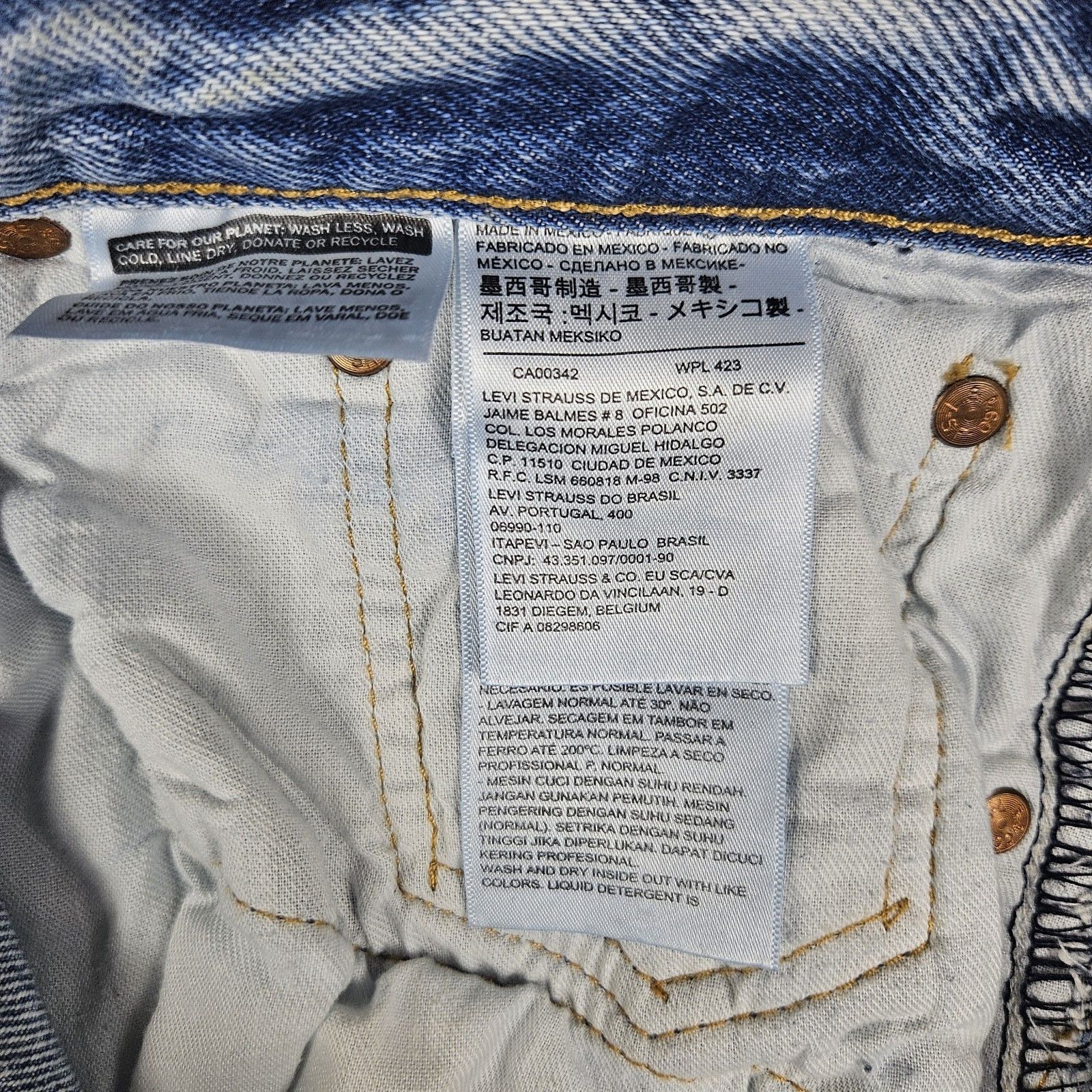 Levi's Levis 501 Pride Jean Cutoff Shorts Denim Size 42" / US 20 - 9 Thumbnail