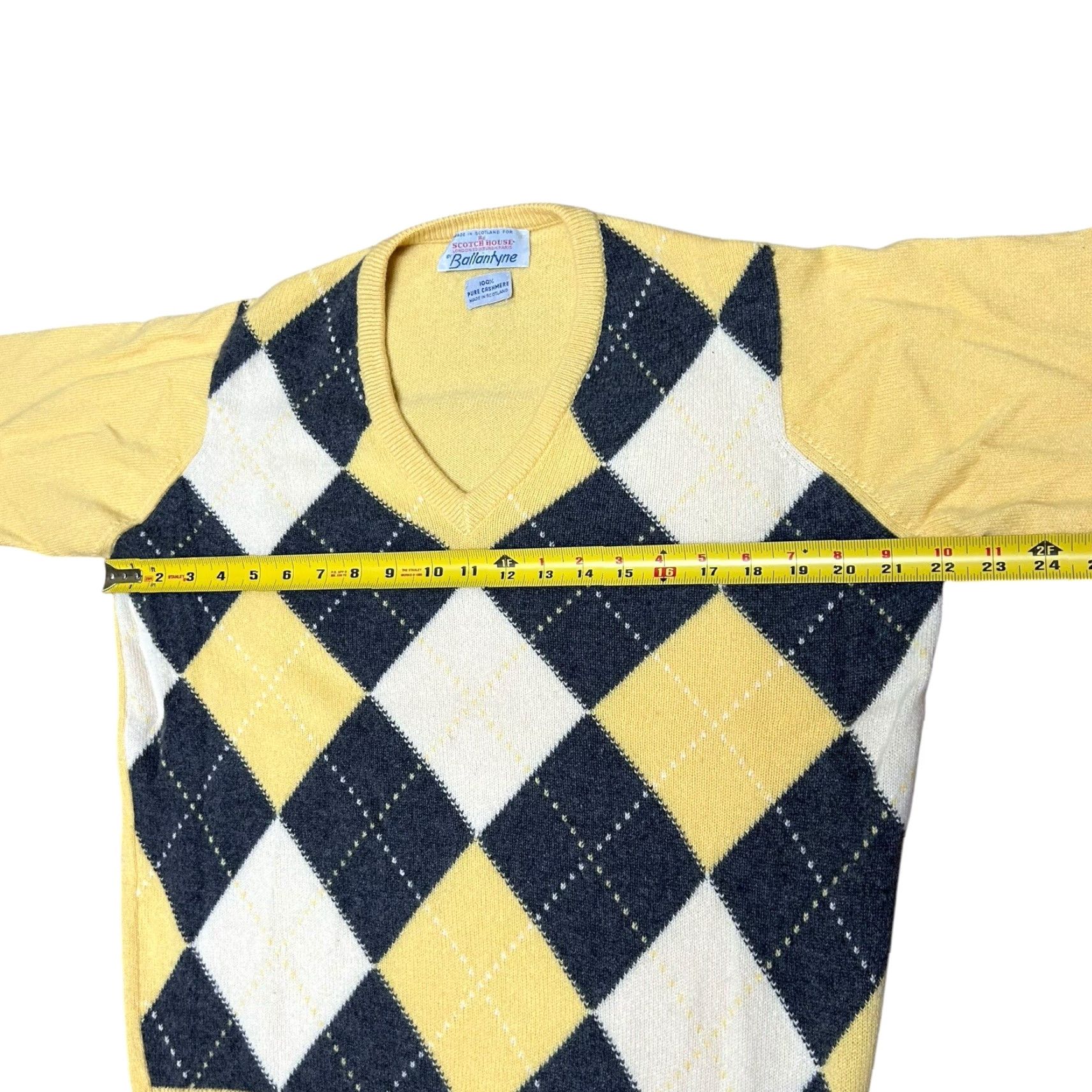 VINTAGE The Scotch House Men's Sweater Pullover Knitted Cashmere