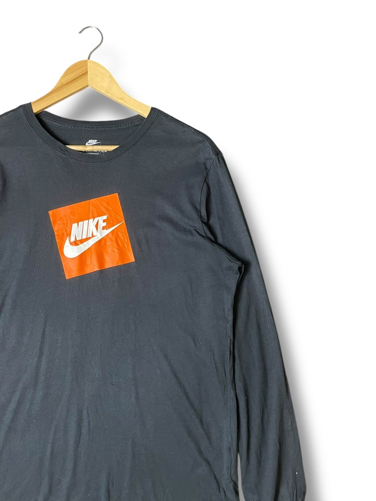 Japanese Brand × Nike × Vintage NIKE Box Logo Pullover Long Sleeve Tshirt (115) Size US L / EU 52-54 / 3 - 2 Thumbnail
