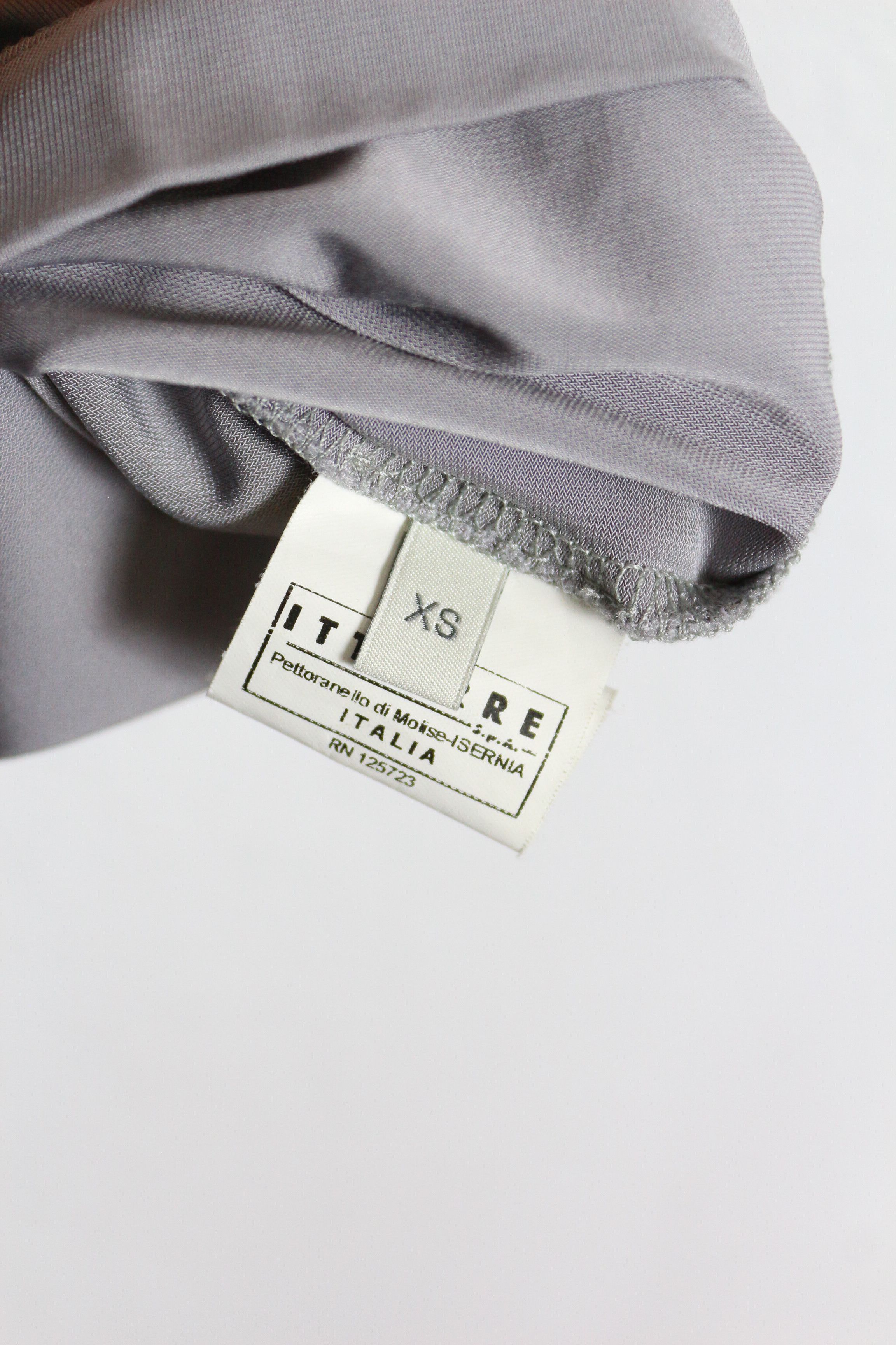 Pierre Balmain Pierre Balmain Gray Viscose Drappier Tee Dress Size XS / US 0-2 / IT 36-38 - 5 Thumbnail