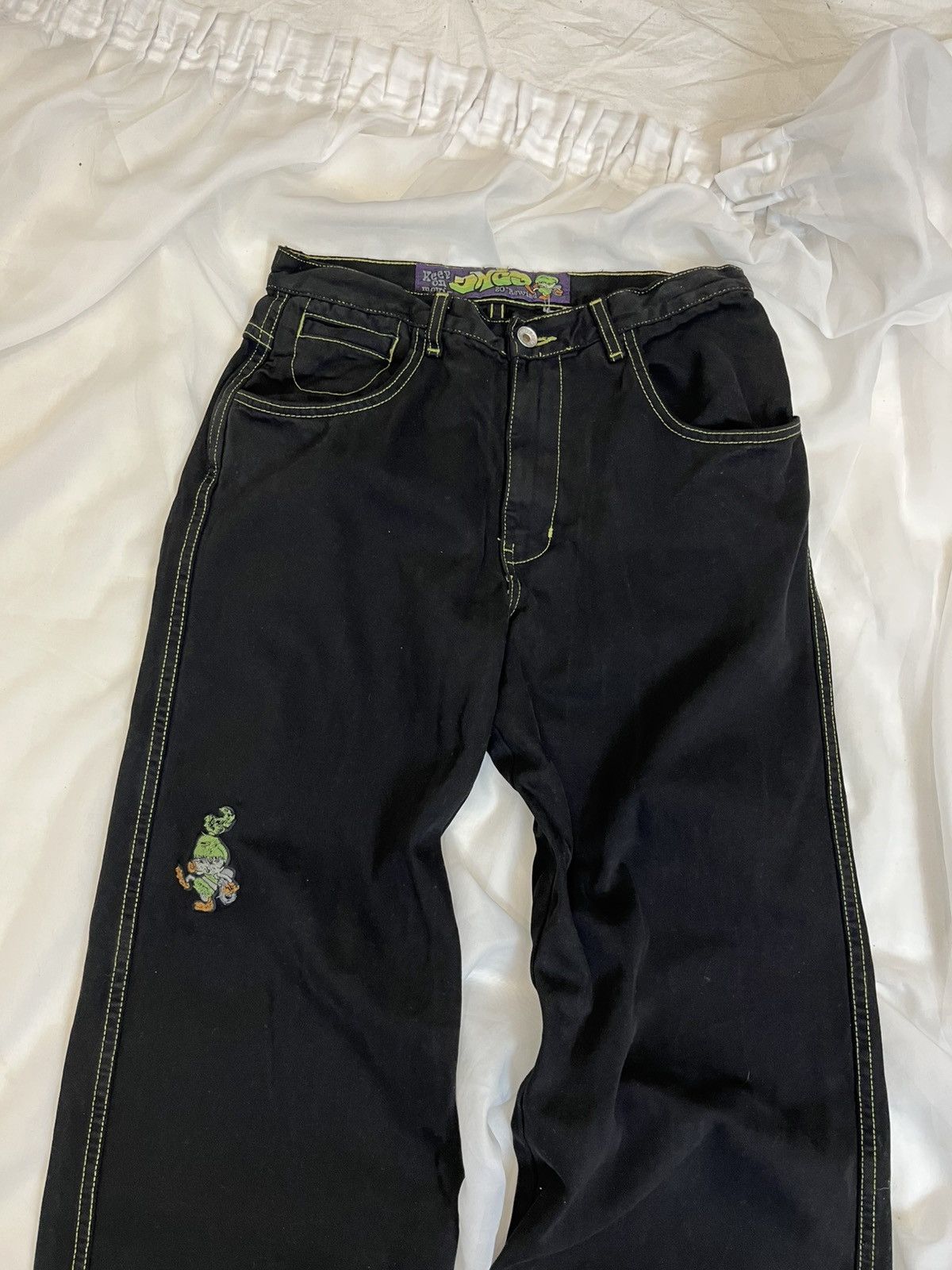 JNCO JNCO 20” Rewind Black Baggy Jeans – 26x30 Size 26" / US 2 / IT 38 - 3 Thumbnail
