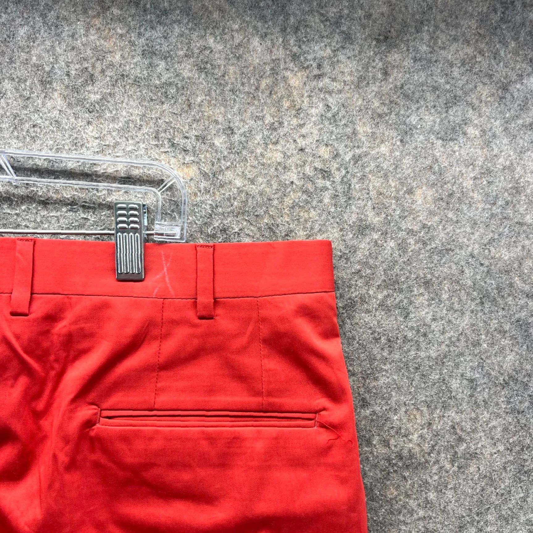 Vintage Maus & Hoffman Dress Pants Mens 38 Regular Red Slacks Flat Front Cotton Blend Dress Pants Mens 38 Regular Red Size US 38 / EU 54 - 3 Thumbnail