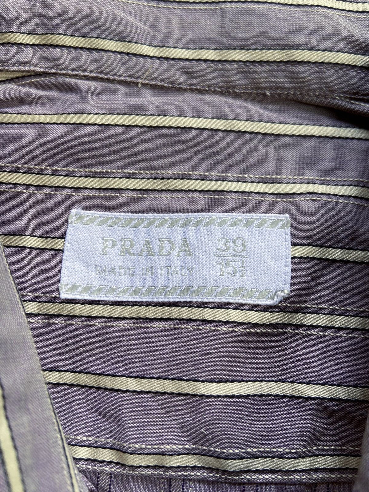 Prada VINTAGE PRADA STRIPED BUTTON DOWN SHIRT Size US XL / EU 56 / 4 - 6 Thumbnail