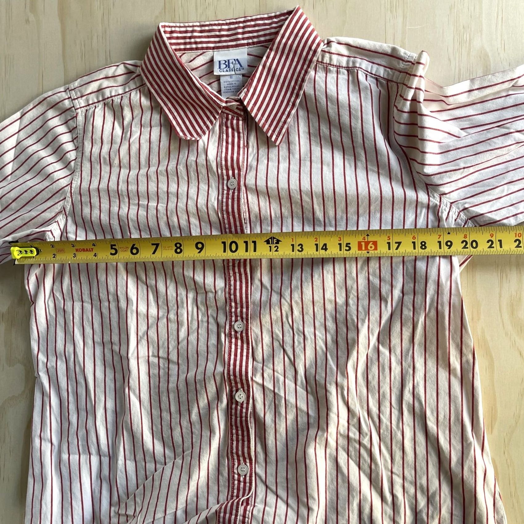 Vintage VINTAGE BFA Classics Dress Shirt Womens M White Striped Long Sleeve Button-Up Shirt Women Mens cât Size M / US 6-8 / IT 42-44 - 6 Thumbnail