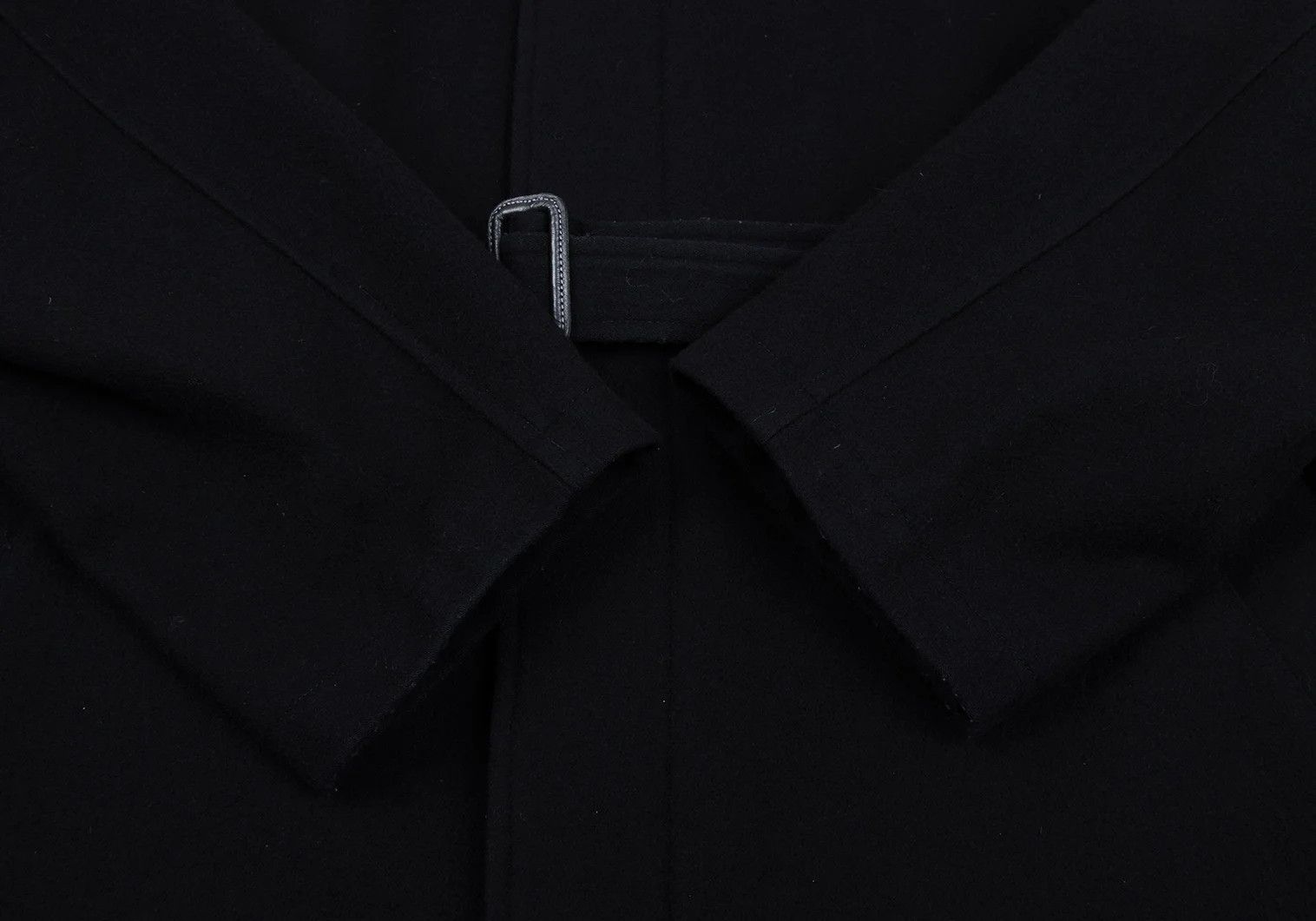 Jean Paul Gaultier Melton Wool Belted Half Coat in Navy Blue Size 3 Size US L / EU 52-54 / 3 - 7 Thumbnail