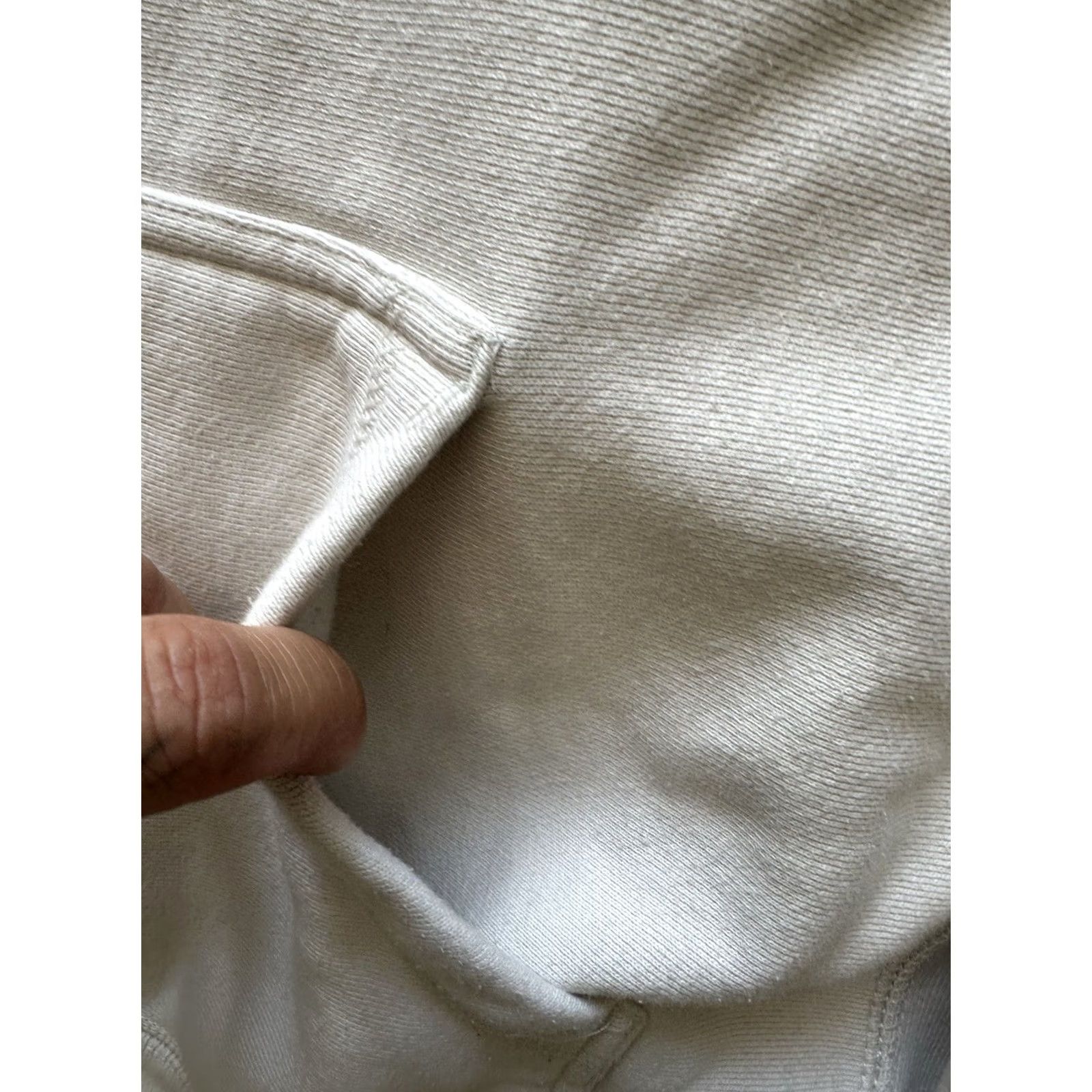 Vintage VOUTSCON Kanye West x VOUS Hooded Hoodie L Cream Unisex Adults Long Sleeve Crew Neck Pullover Designer 90s? Size US L / EU 52-54 / 3 - 4 Thumbnail