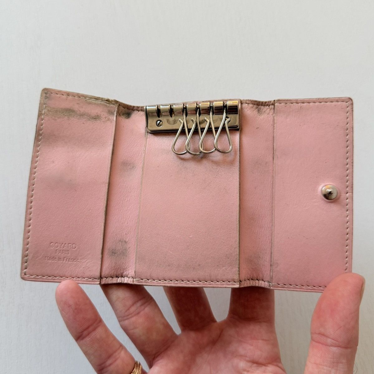 Goyard Goyard Pink Wallet RARE Keycase 100% Authentic Sakura Pearl Size ONE SIZE - 3 Thumbnail