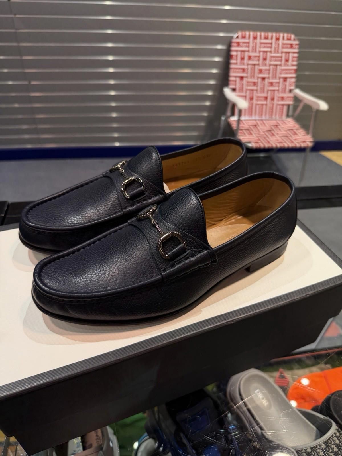 Gucci GUCCI $1050 Horesebit 1953 Men's Loafer Blue 7G+/8US 1 Size US 8 / EU 41 - 11 Thumbnail