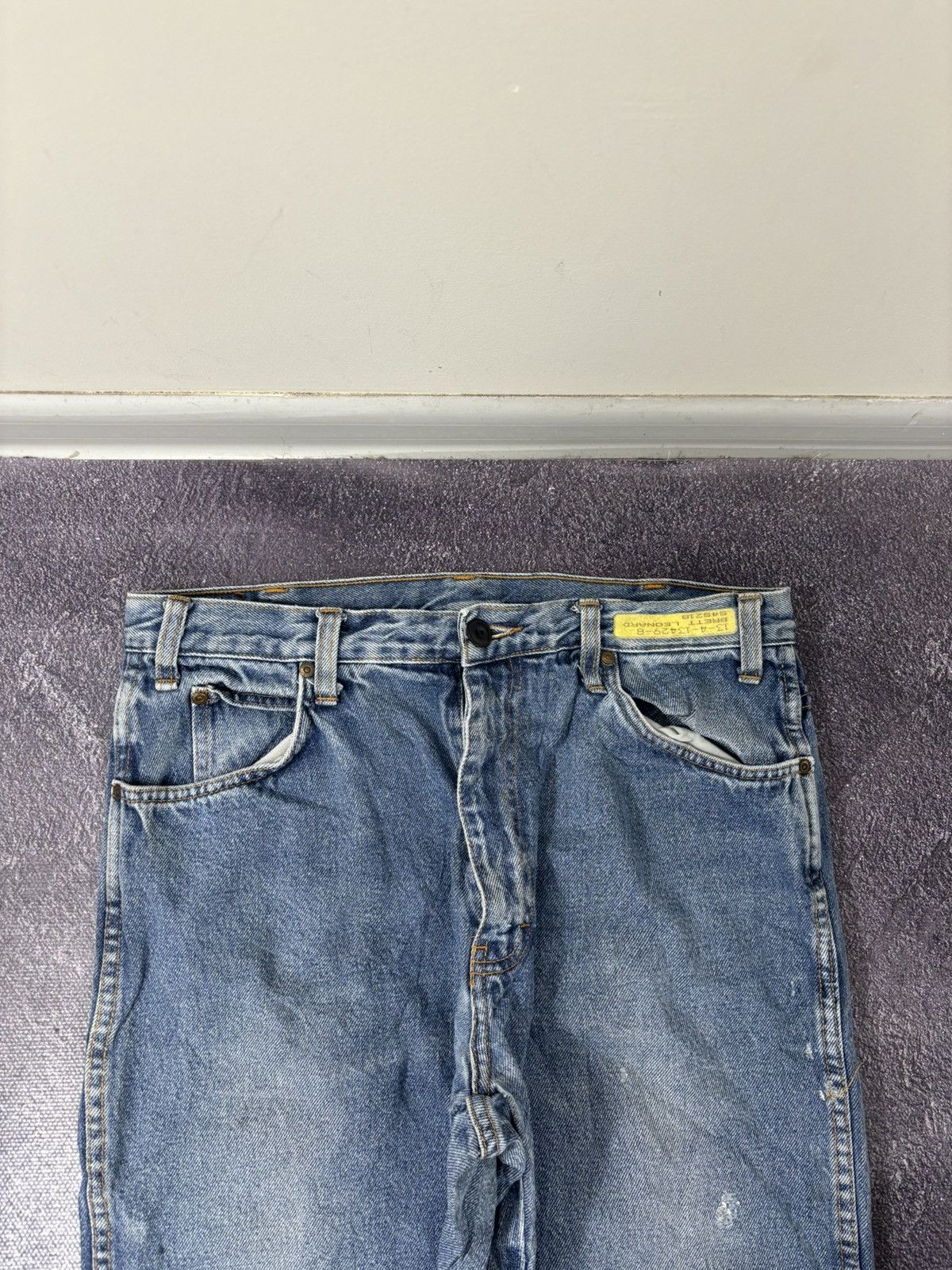 Dickies Vintage Dickies Faded Light Blue Workwear Denim Baggy Jeans Size US 34 / EU 50 - 15 Thumbnail