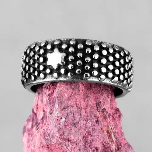 Other Simple Star Round Studded Ring Size ONE SIZE - 3 Thumbnail