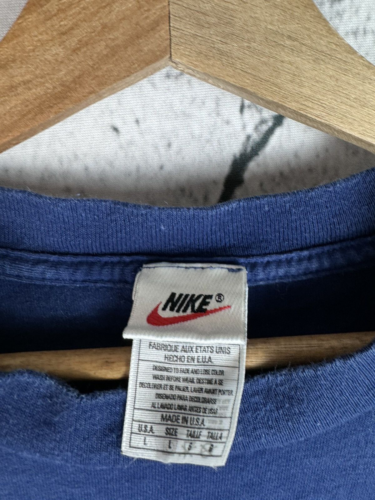 Nike × Stussy Vintage 90s Nike Embroideren Pocket Logo tshirt Tee Fits M Size US L / EU 52-54 / 3 - 3 Thumbnail