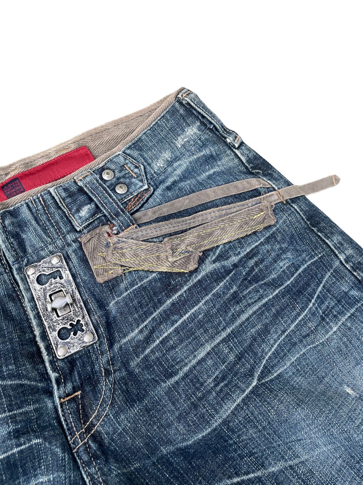 Marithe + Francois Girbaud Marithe Francois Girbaud Steel Lock Distressed Jeans Denim Size US 30 / EU 46 - 15 Thumbnail