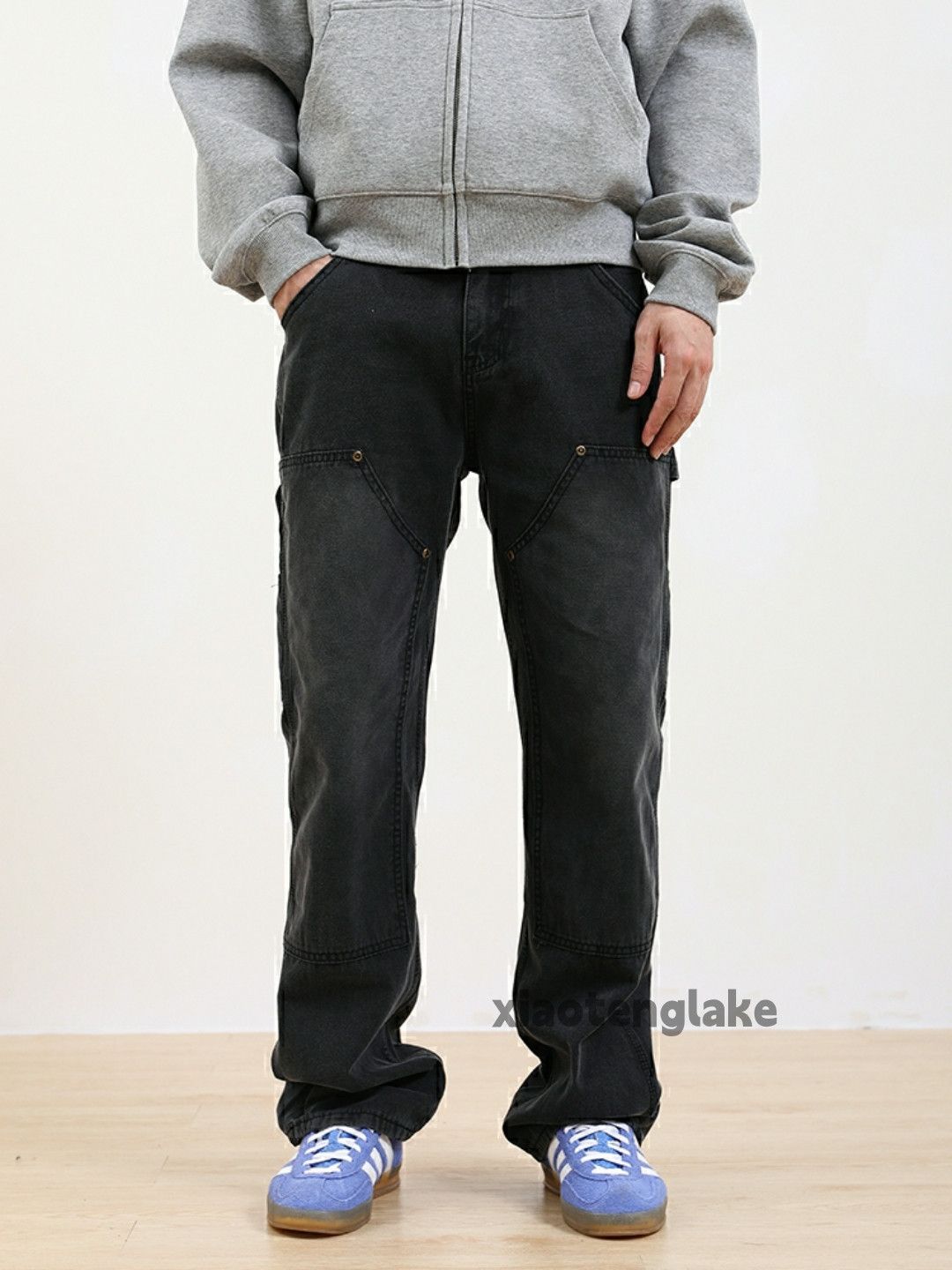 Jean × Vintage washed faded skate hiphop utility carpenter pants Size US 30 / EU 46 - 4 Thumbnail