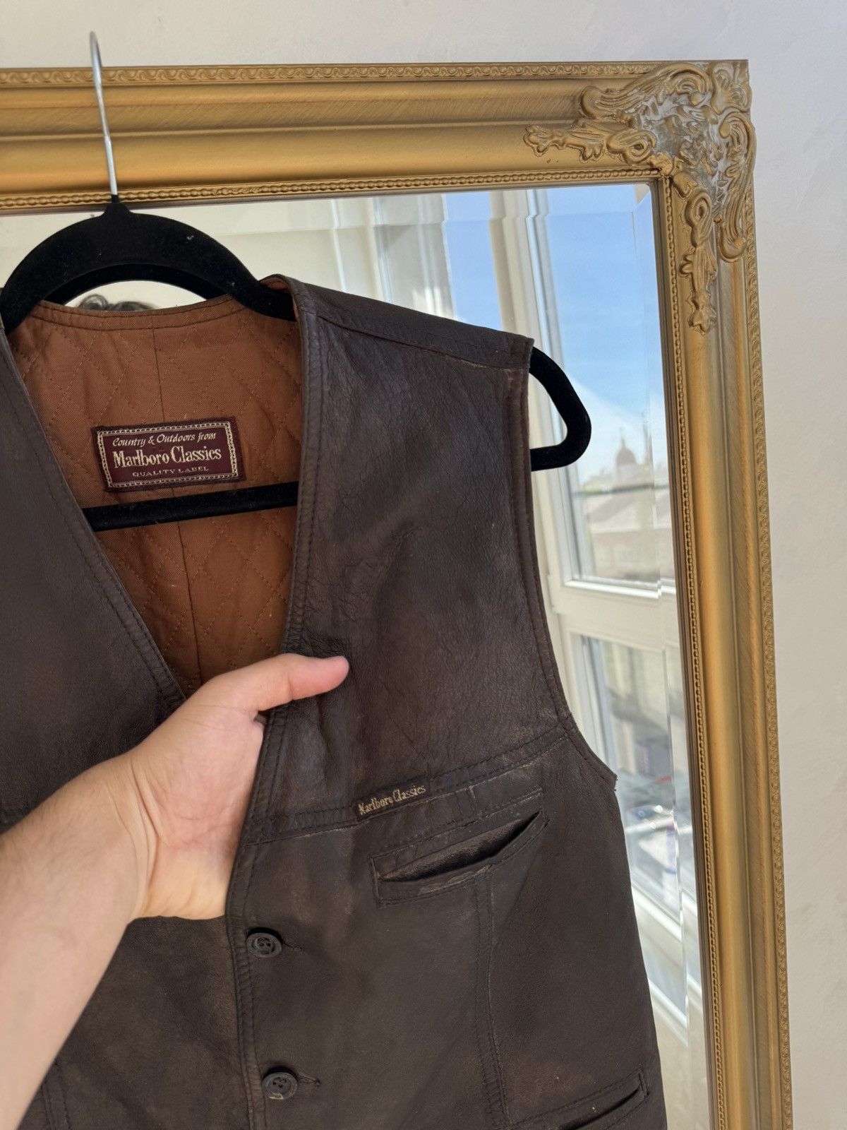 Marlboro Marlboro leather vest vintage 90s Size US S / EU 44-46 / 1 - 3 Thumbnail