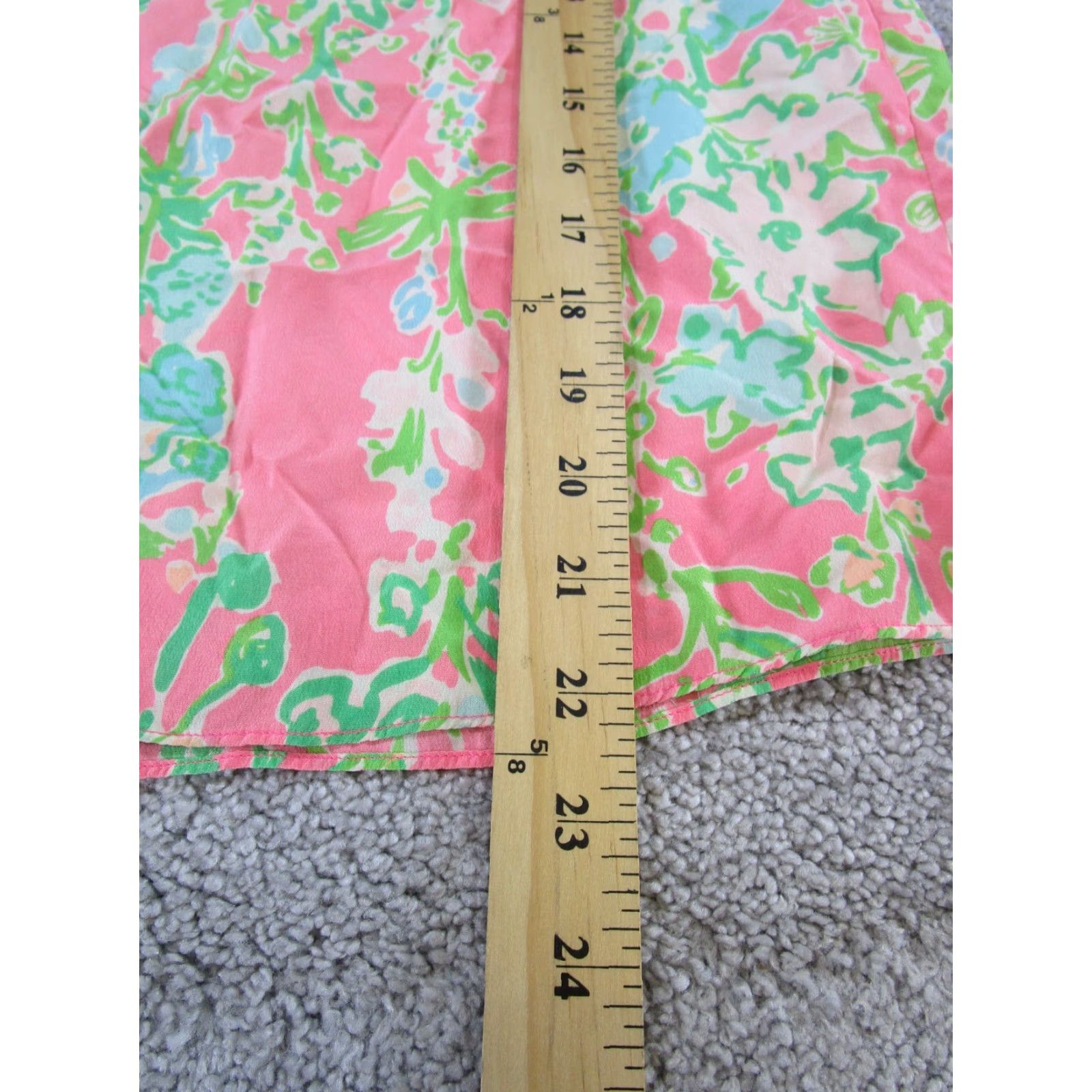 Lilly Pulitzer Lilly Pulizter Top Womens Small Pink Green Blue Floral Size S / US 4 / IT 40 - 7 Thumbnail