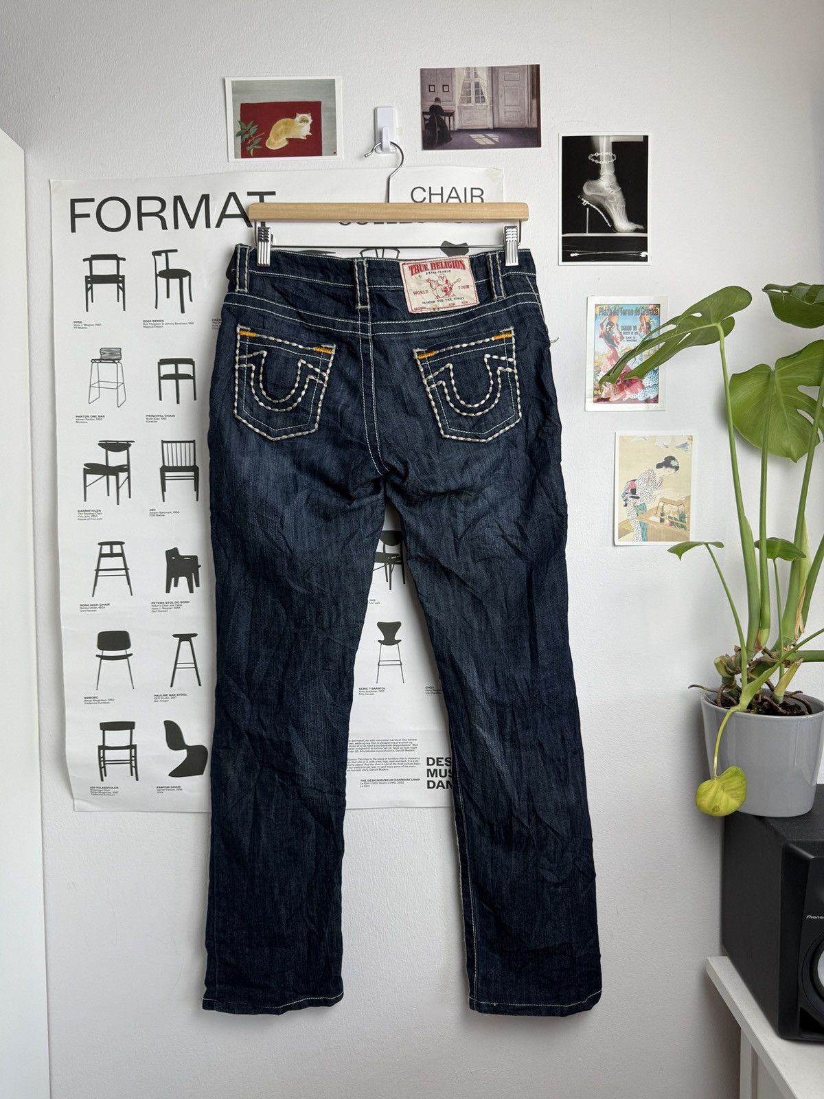 True Religion × Vintage Vintage y2k True Religion chief keef style denim pants 34 Size 34" / US 12 / IT 48 - 1 Thumbnail
