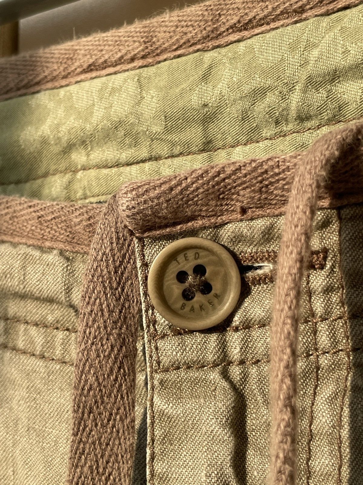 Ted Baker Ted Baker Linen Wide Pants Khaki Size US 32 / EU 48 - 8 Thumbnail
