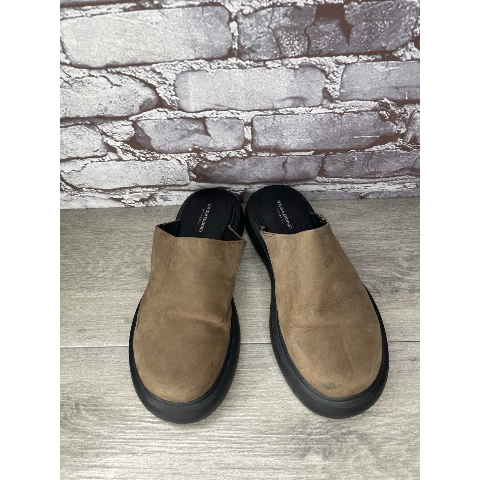 Vagabond Vagabond Blenda Brown Nubuck Leather Slide Platform Sandals Size US 7.5 / IT 37.5 - 12 Thumbnail