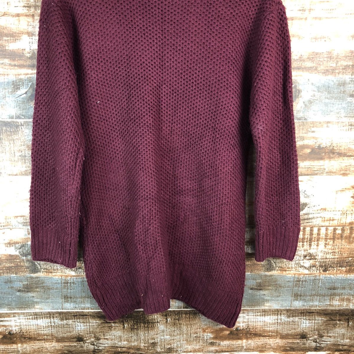 GU × Homespun Knitwear GU Maroon Knitwear #A2225 Size M / US 6-8 / IT 42-44 - 14 Thumbnail