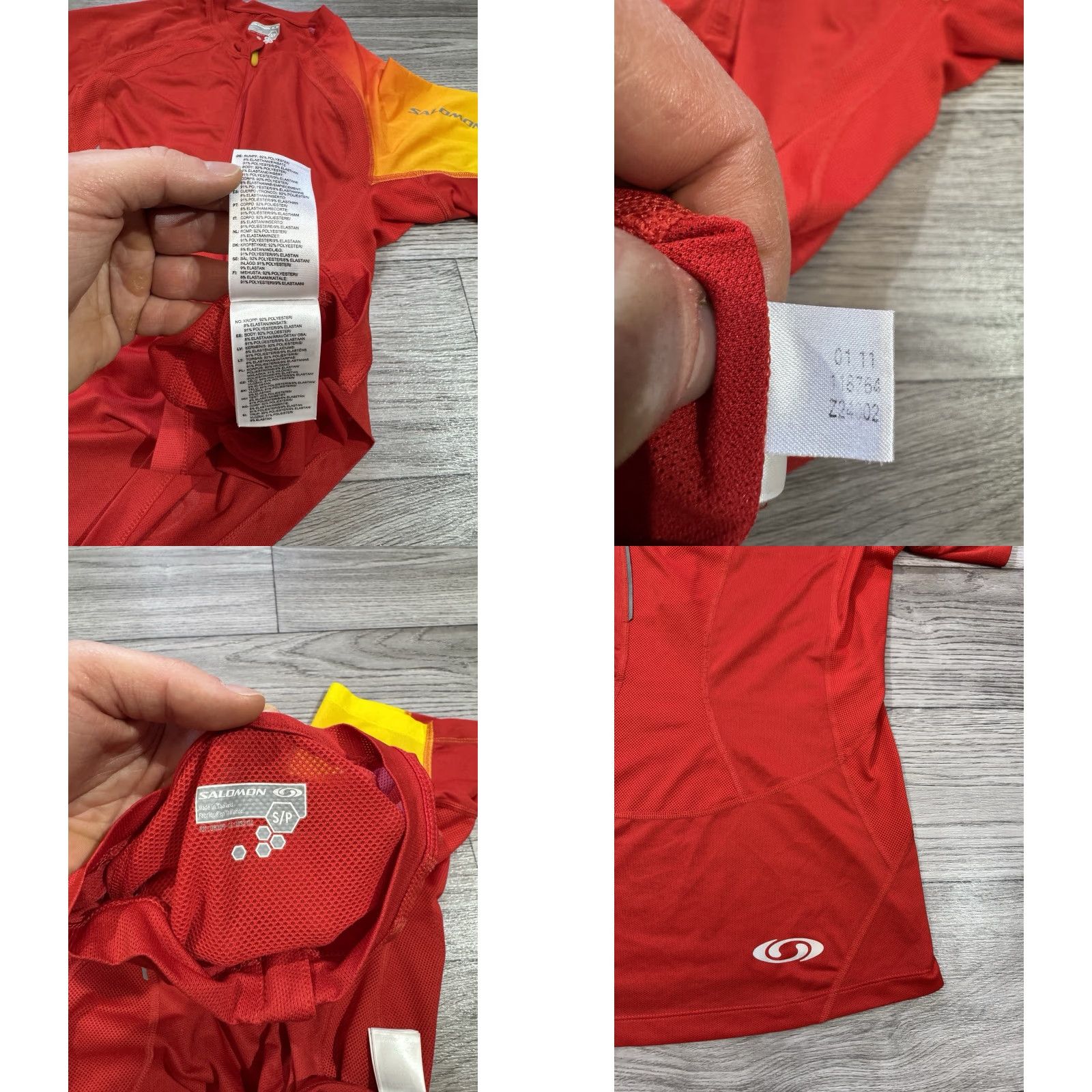 Salomon Salomon T-Shirt Short Sleeve Mens Size S Red ActiLite Trail Running 1/3 Zip Overall Activewear Shirt Size US S / EU 44-46 / 1 - 9 Thumbnail