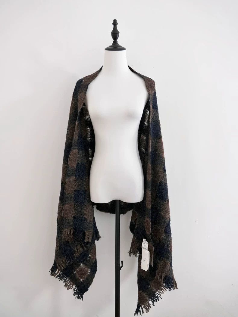 Yohji Yamamoto Yohji Yamamoto 2022aw Wide-knit scarf 2506-Nextarrow Size ONE SIZE - 2 Thumbnail