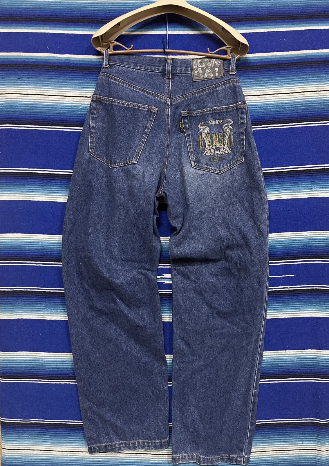 Japanese Brand × Kansai Yamamoto × Vintage 🔥vintage 90s KANSAI IMPACT Denim Size US 32 / EU 48 - 5 Thumbnail