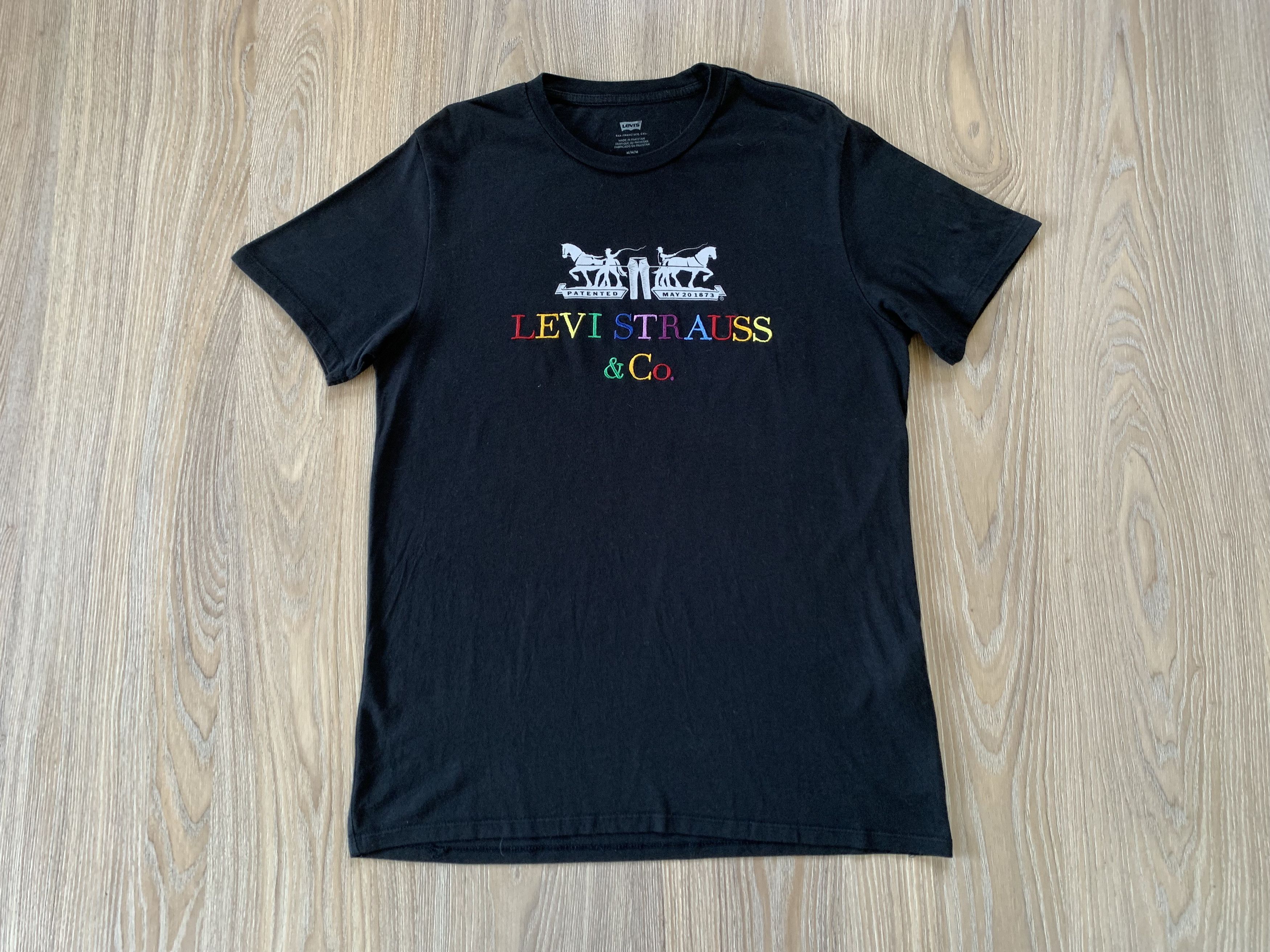 Levi's Levis Black Еmbroidered Logo T Shirt Size US M / EU 48-50 / 2 - 3 Thumbnail