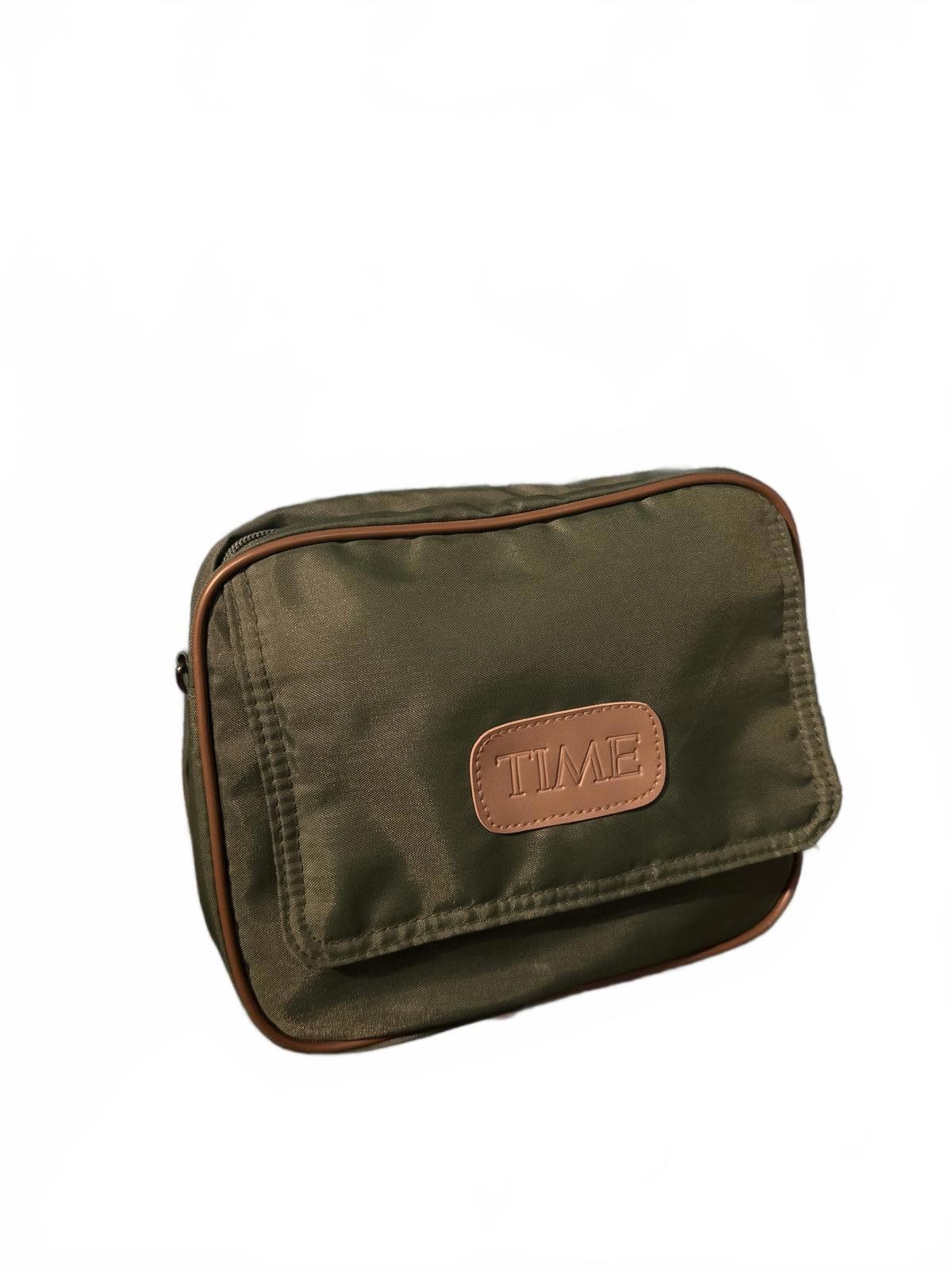 Timberland VTG 80s Green Nylon “Time Magazine” Collapsible Duffel Size ONE SIZE - 6 Thumbnail