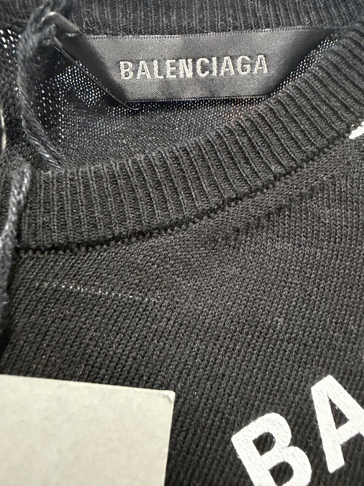 Balenciaga Balenciaga All Over Logo Sweater Size M / US 6-8 / IT 42-44 - 3 Thumbnail