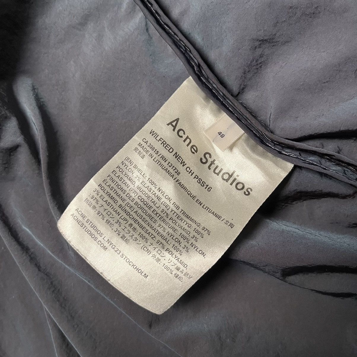 Acne Studios Acne Studios Wilfred New CH Nylon Jacket Shimmer Windbreaker Size US M / EU 48-50 / 2 - 12 Thumbnail