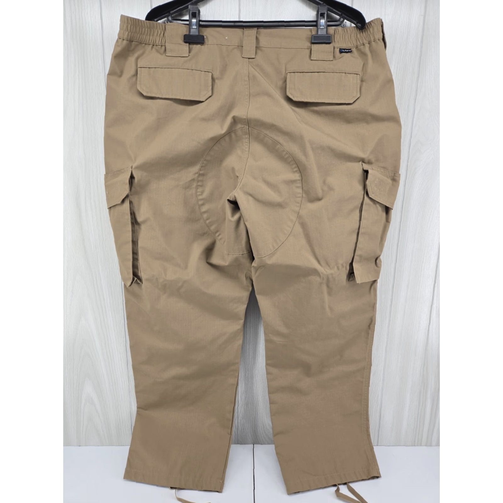 Vintage LAPG Pants Men's 44x30 Cargo Tactical Rip Stop Brown Beige Cargo Pocket Army 30in Inseam Mens Size US 44 / EU 60 - 6 Thumbnail