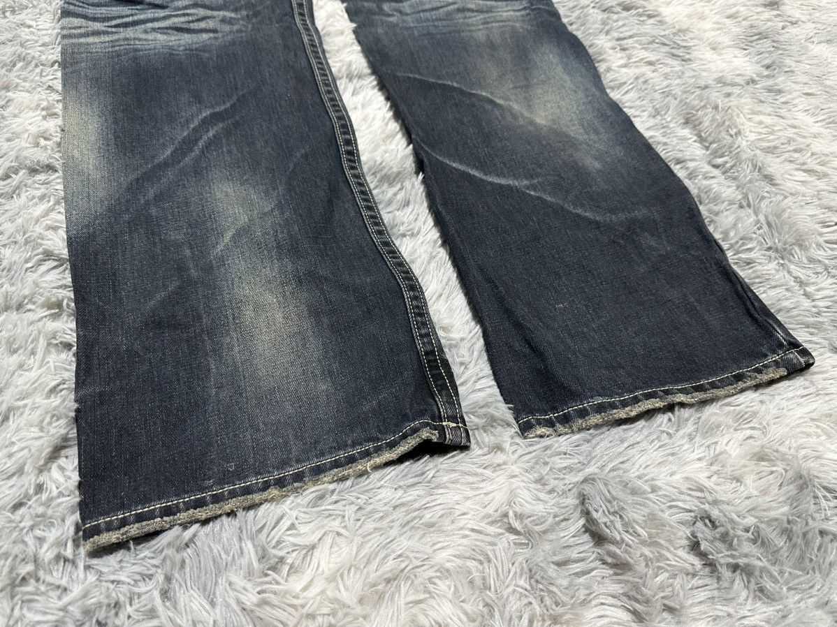 Japanese Brand 🔥Sick Y2K Black Flame Overalls Denim Size US 34 / EU 50 - 6 Thumbnail