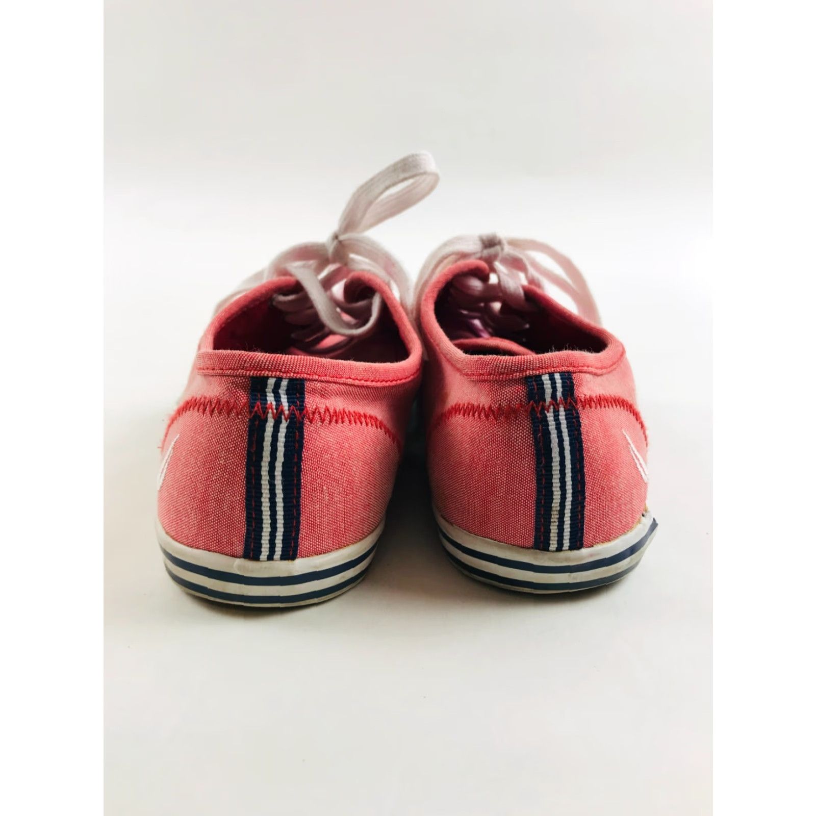 Nautica Nautica Shoes Women's Size 8 Red Lace Up Flat Canvas Sneakers Low Top Logo EMB Size M / US 6-8 / IT 42-44 - 7 Thumbnail