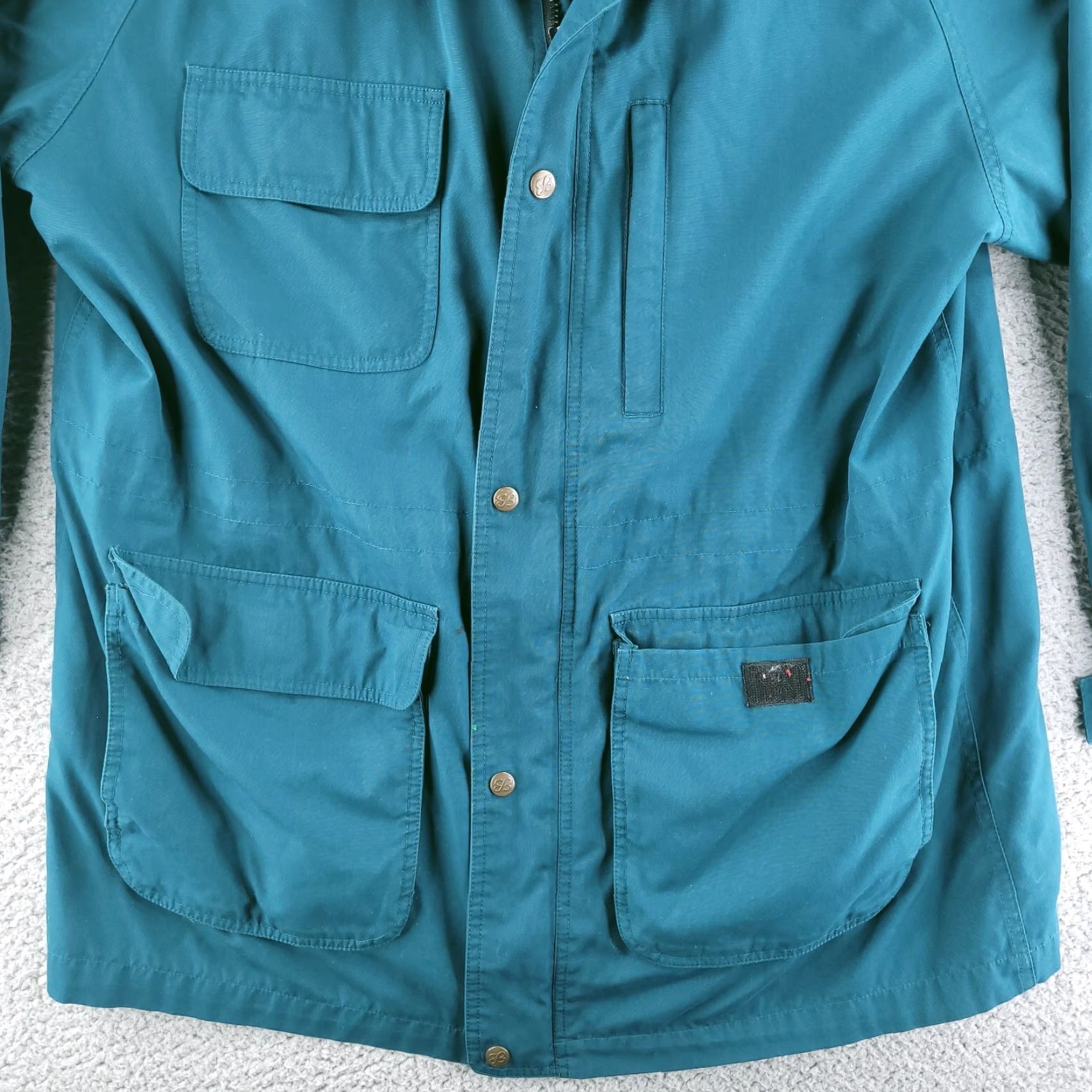 Eddie Bauer VINTAGE Eddie Bauer Jacket Mens XL Green Blue 90s Retro Poly Blend Camp Long Size US XL / EU 56 / 4 - 4 Thumbnail