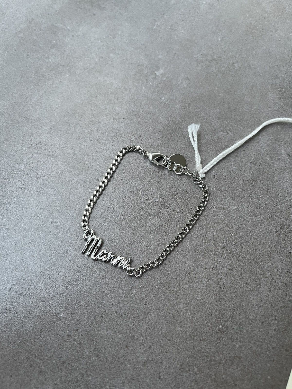 Marni !DS! FW22 Marni Silver Logo Bracelet Size ONE SIZE - 7 Thumbnail
