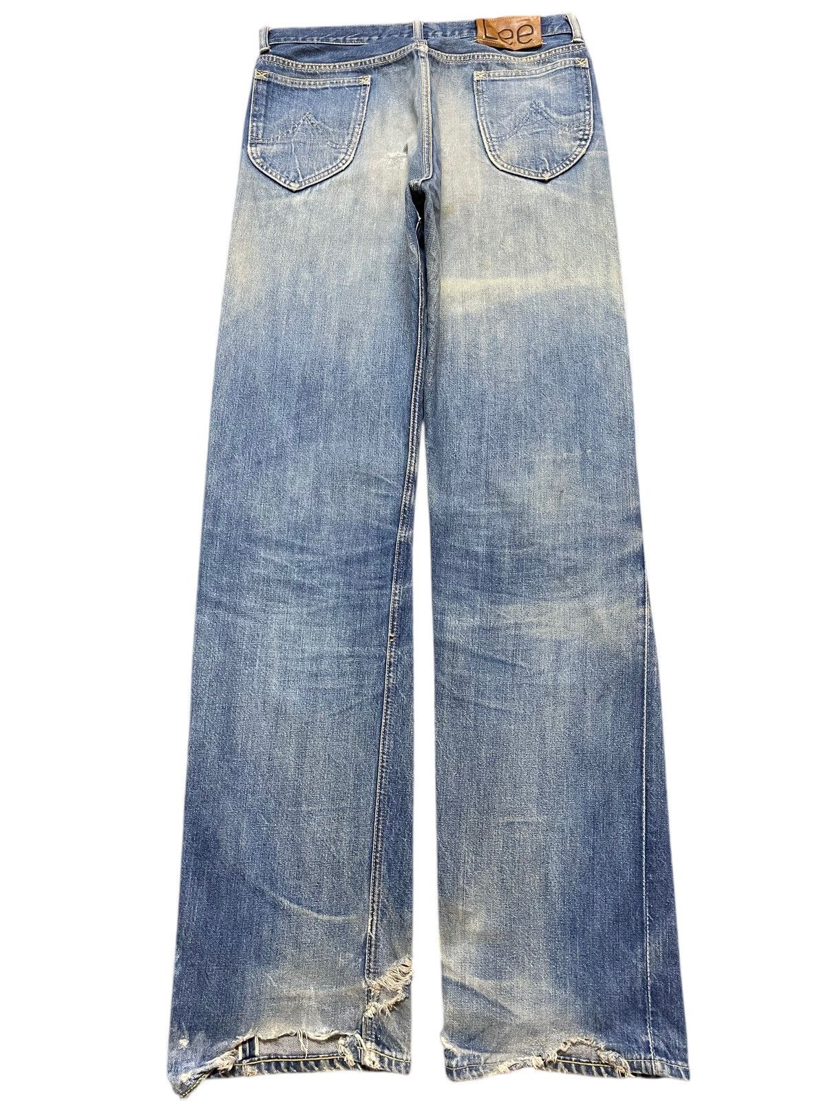 Lee Vintage 70s Lee Union Made Selvedge Mud Wash Faded Distress Size US 32 / EU 48 - 3 Thumbnail