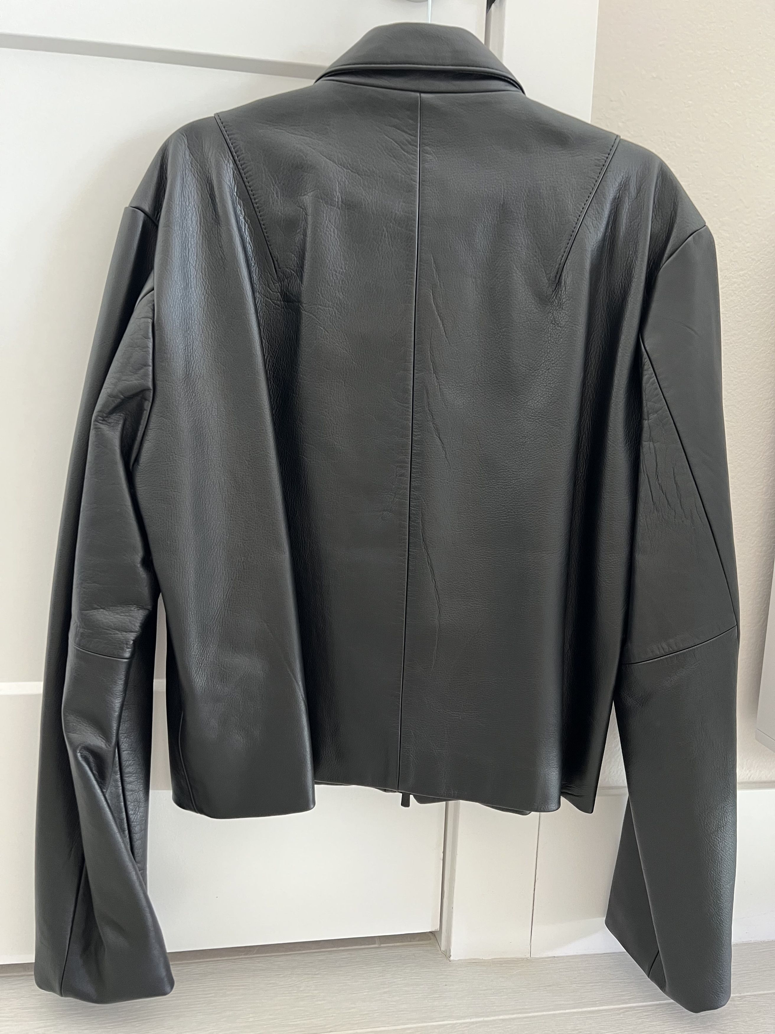Vuja De Dual Zip Leather Jacket