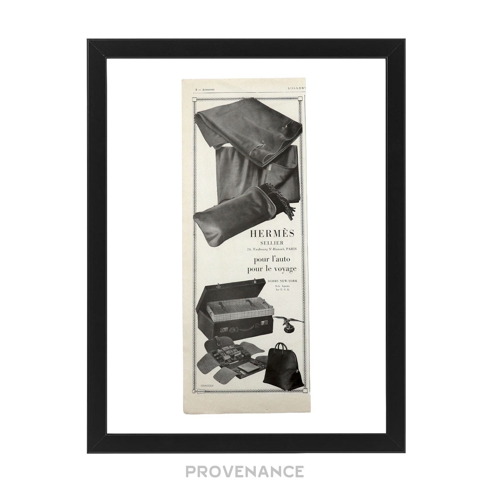 Hermes 🔴 Hermes Antique Vintage Newsprint Ad - HERMÈS SELLIER IV Size ONE SIZE - 1 Thumbnail