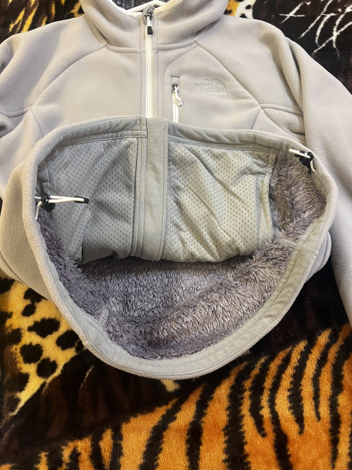 The North Face The North Face WINDWALL 2 Metallic Grey Hooded Fleece Jacket Size M / US 6-8 / IT 42-44 - 5 Thumbnail