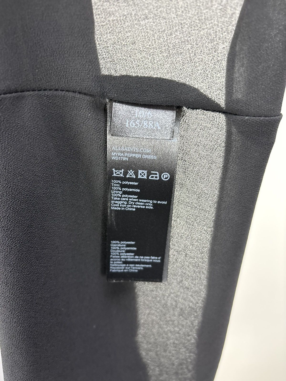 Allsaints Womens dresses All Saints Size 38 Color Black Size XS / US 0-2 / IT 36-38 - 12 Thumbnail