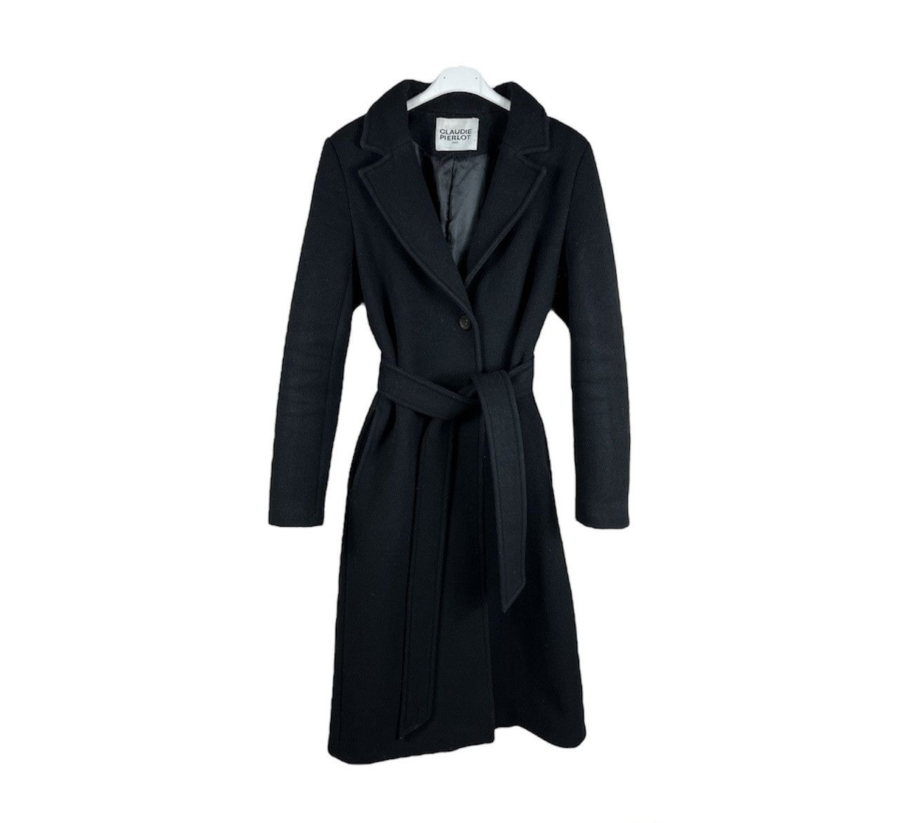 Claudie Pierlot Paris long wool coat parka designer jacket