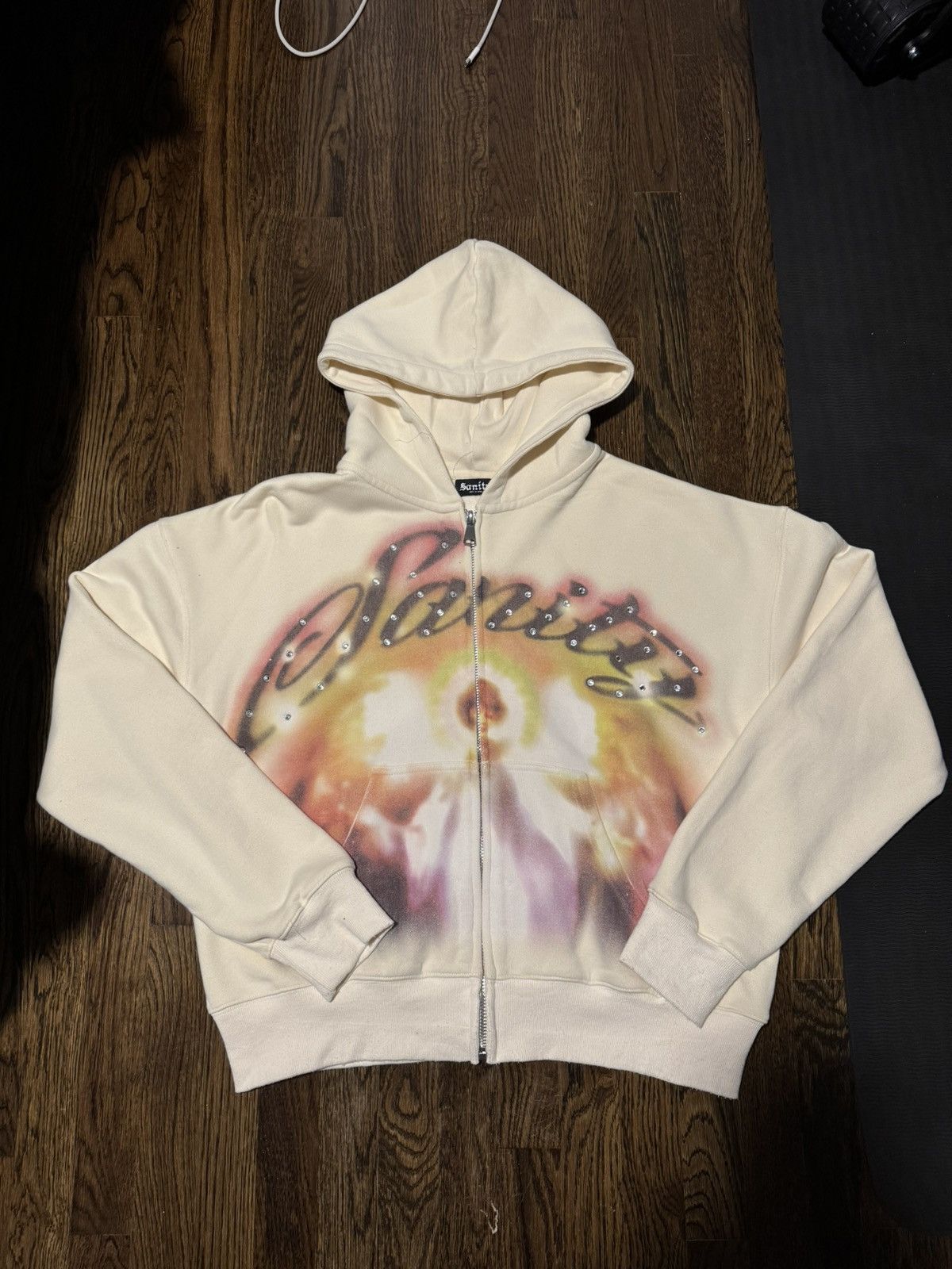 Sanity Angel Rhinestone Hoodie