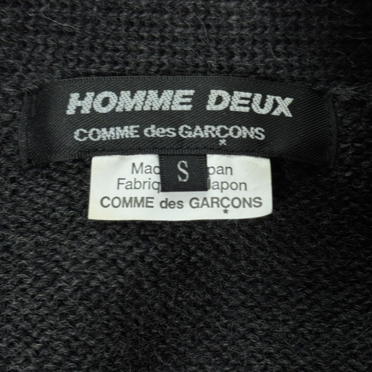 Comme des Garcons Homme Deux 18AW COMME des GARCONS HOMME DEUX Distressed wool cardigan Size US S / EU 44-46 / 1 - 3 Thumbnail