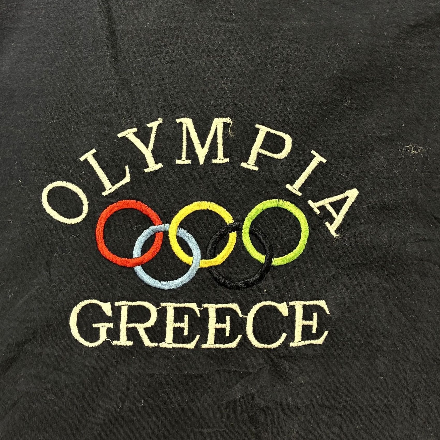 Fruit Of The Loom Nike Shirt Mens Large Blue Embroidered Olympic Greece Fruit of the Loom Tee Size US L / EU 52-54 / 3 - 2 Thumbnail