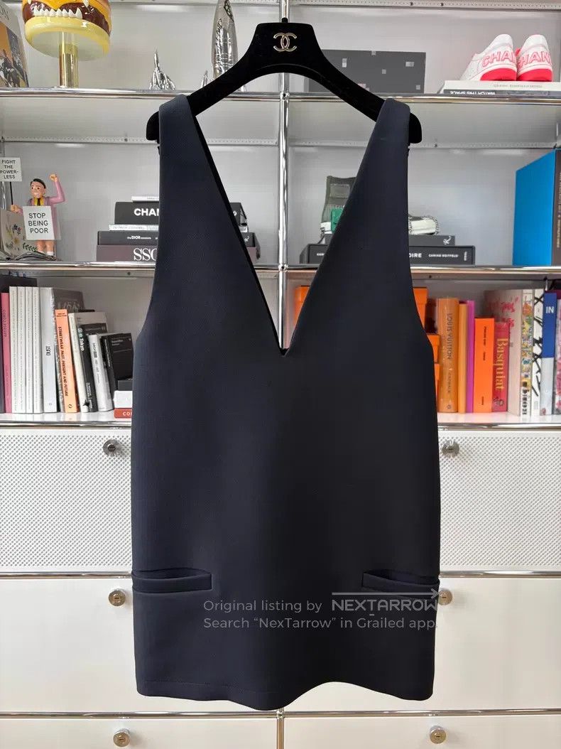 Dior Dior Black V-neck strap dress Size XXS / US 00 / IT 34 - 1 Thumbnail