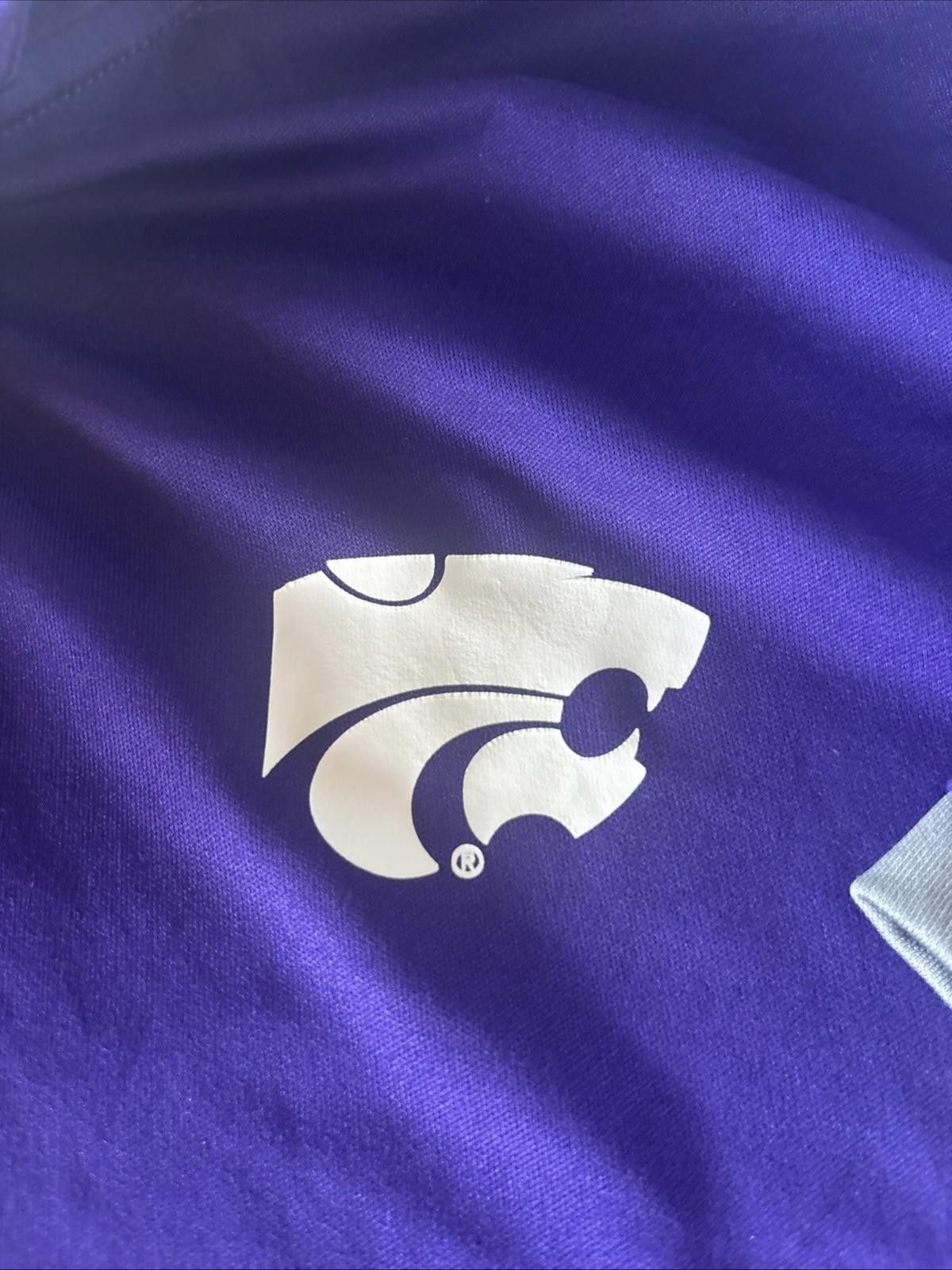 Nike Kansas State Wildcats Polo Shirt Mens Large Fit Dry XL Size ONE SIZE - 3 Thumbnail